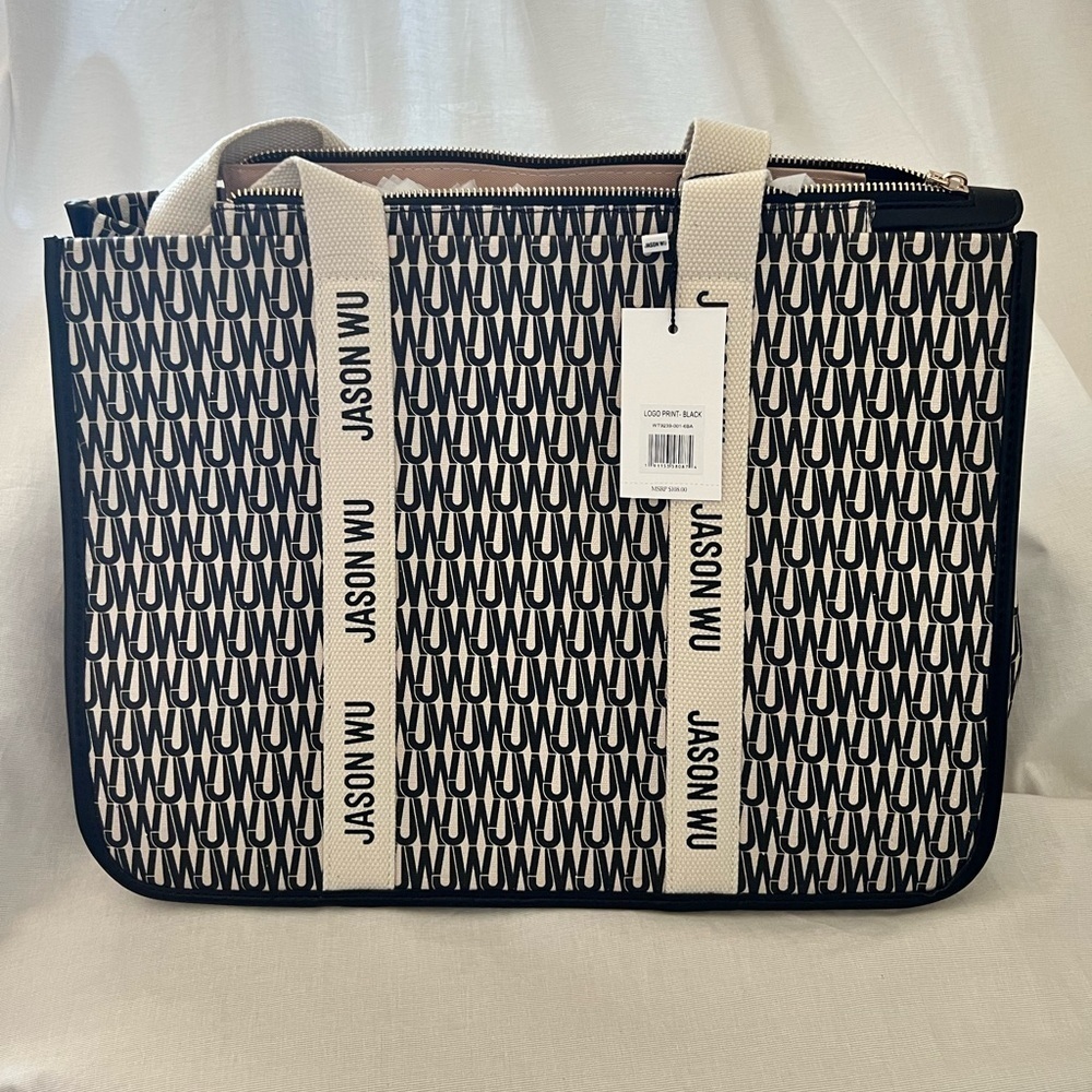 NWT Jason Wu Black and Cream Remmy Women's Tote Bag